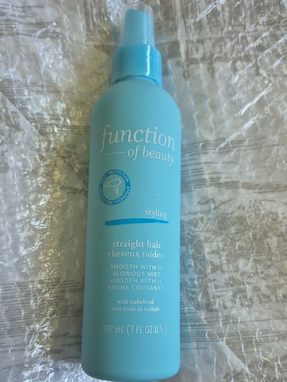 New! Function of Beauty Blue Styling Straight Hair Blowout Mist